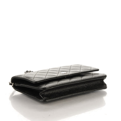 Chanel Caviar Quilted Wallet On Chain WOC Black 4 of 8
