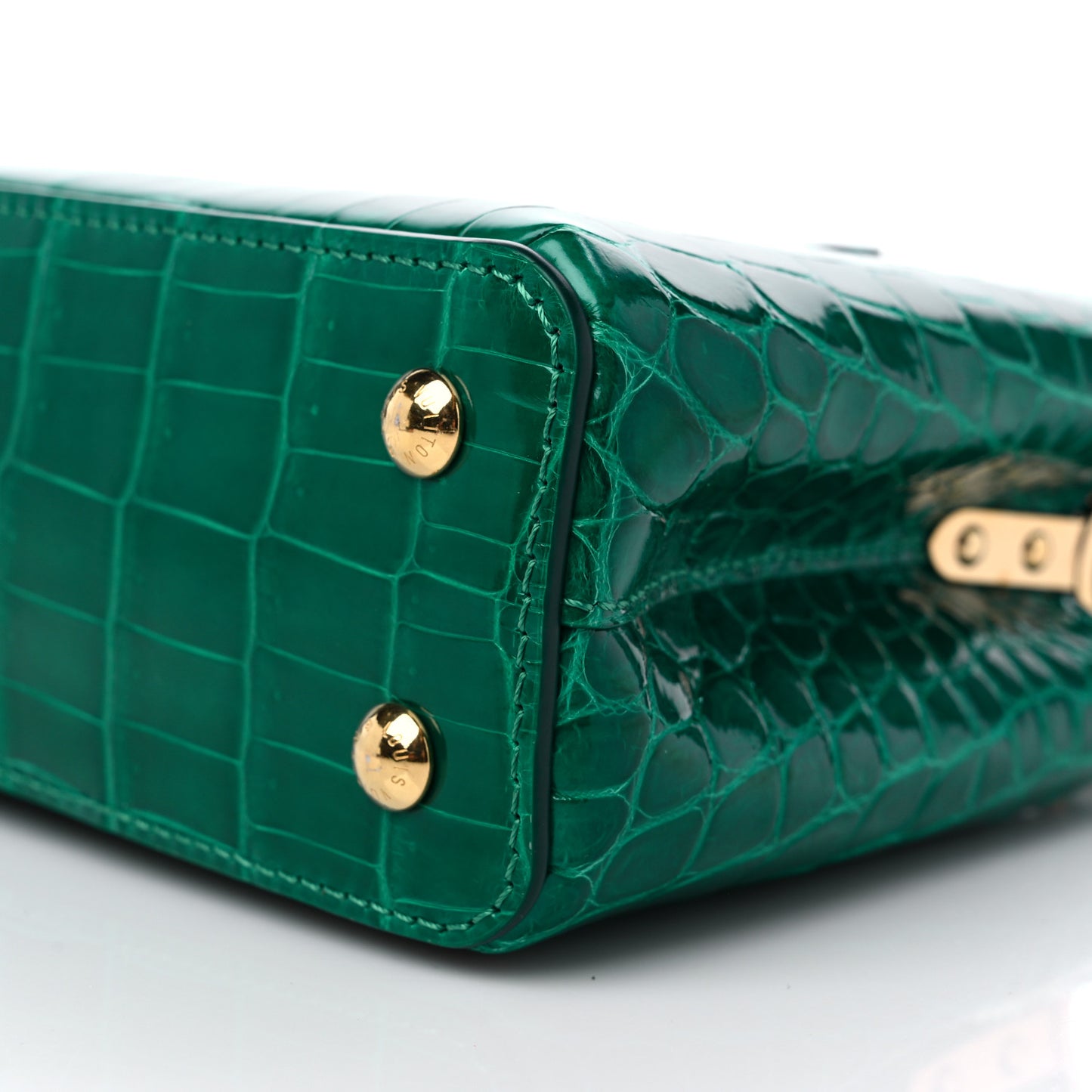 Crocodile Mini Capucines Emeraude