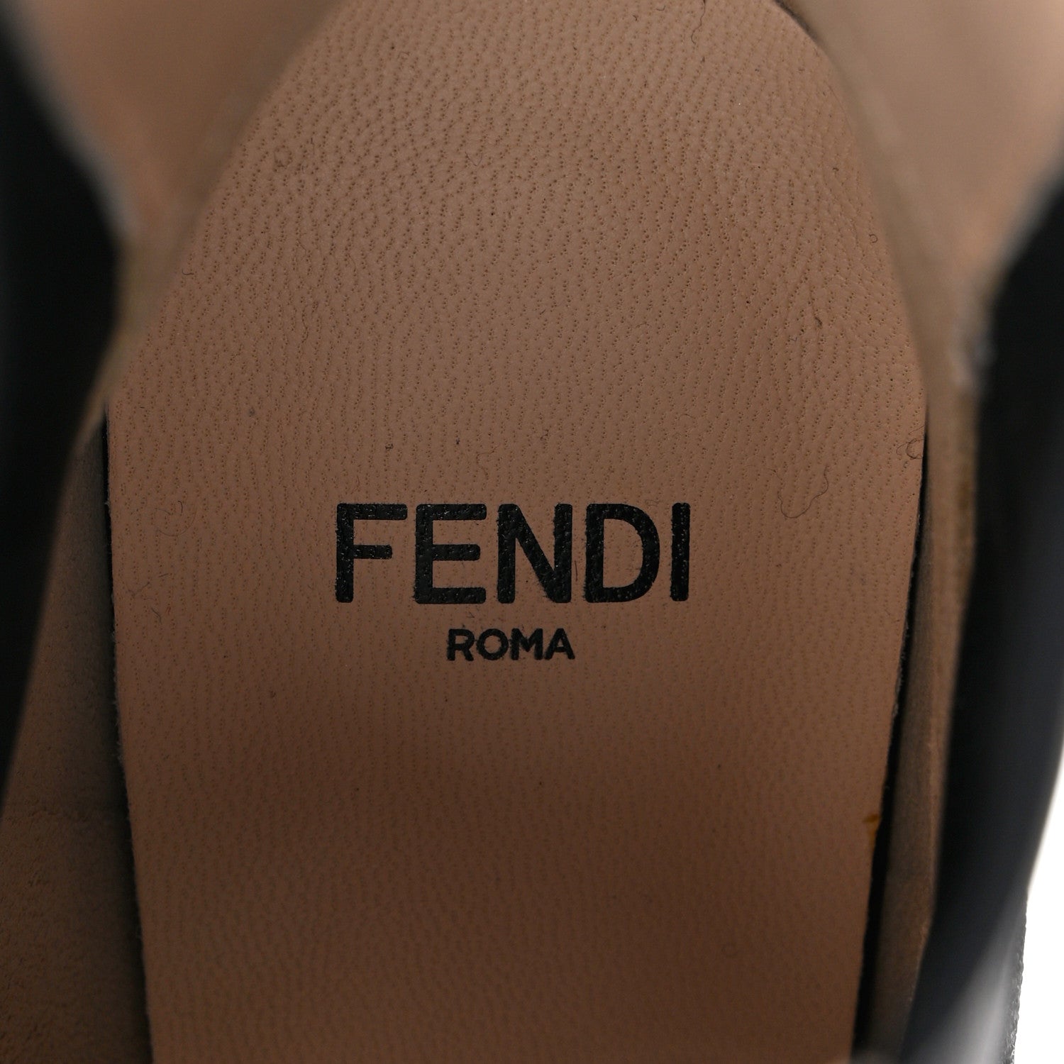 Fendi Mesh Colibri Mid Heel Ankle Booties 36 Antracite Black 6 of 8
