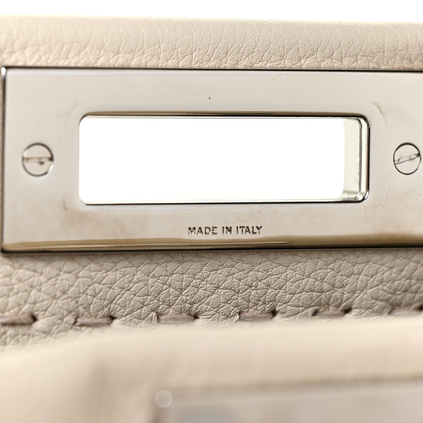 Cuoio Romano Selleria Vitello Dolce Lace Up Medium Peekaboo Iconic Satchel Camelia Milk Grigio Polvere