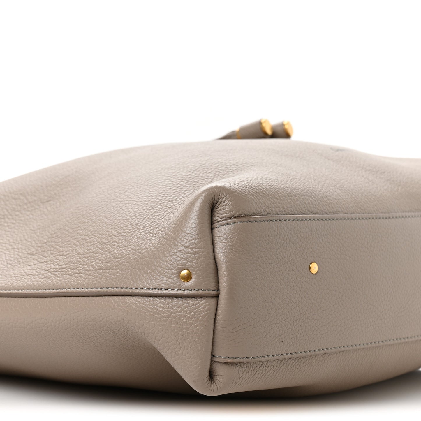 Grained Calfskin Marcie Hobo Bag Motty Grey Motty Grey