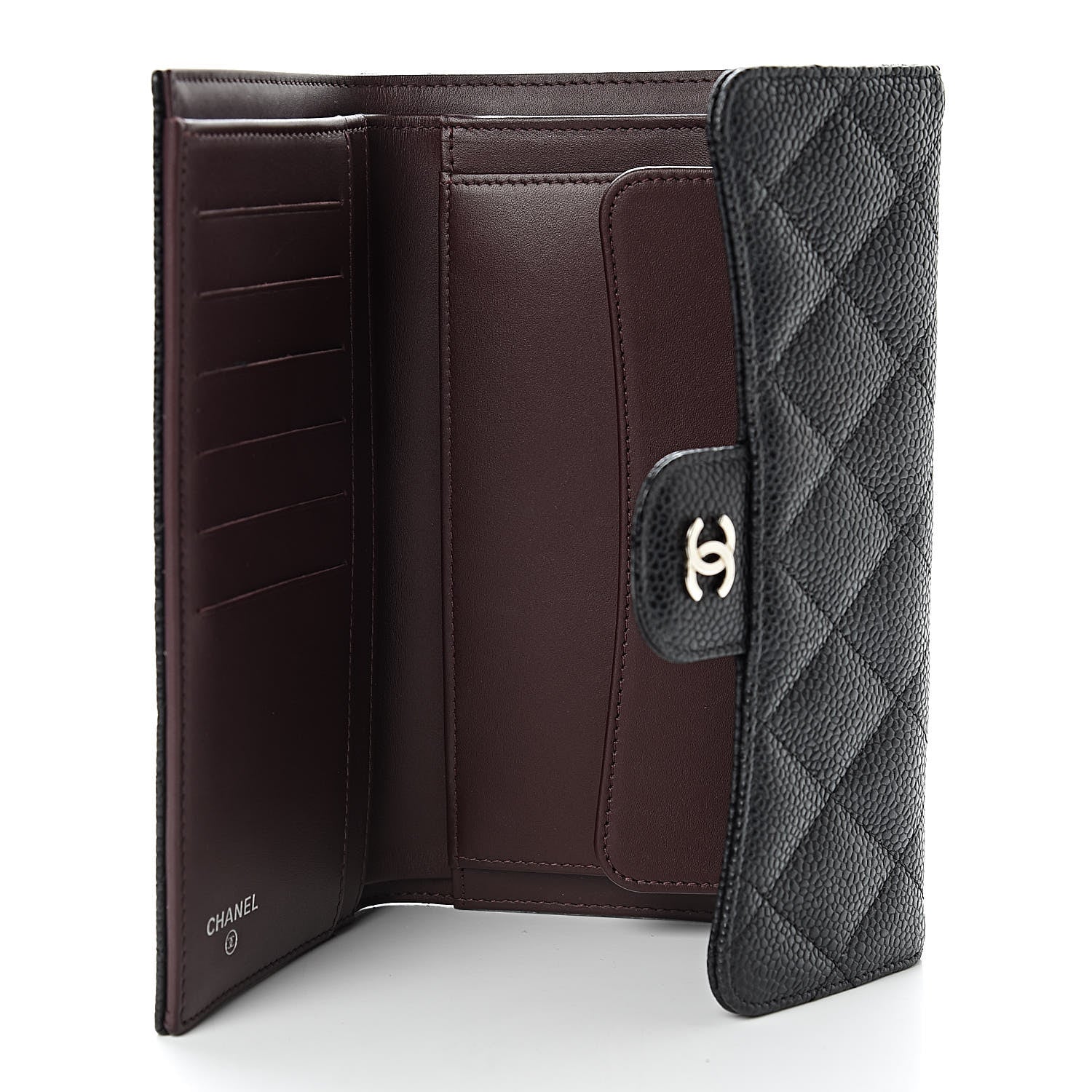 Chanel Caviar Quilted Large Flap Wallet Black 5 of 11