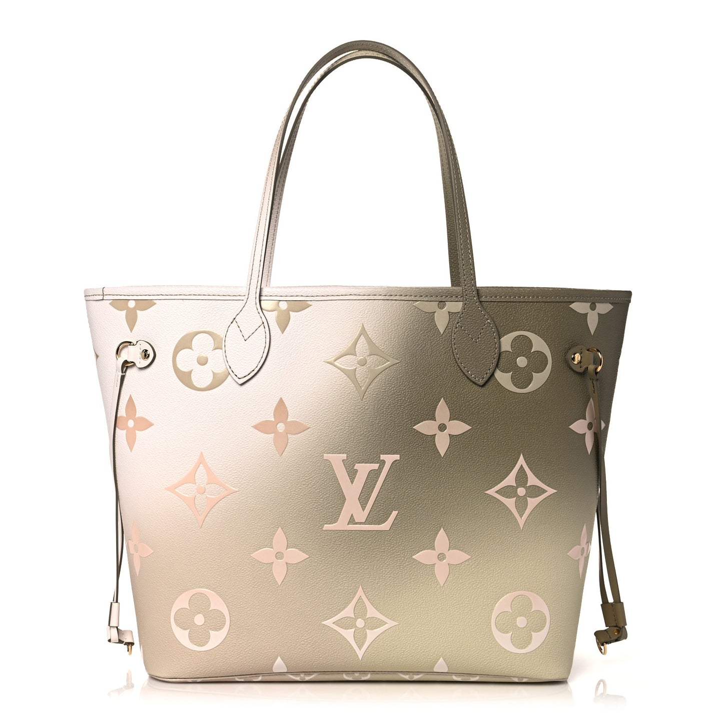 Monogram Giant Spring In The City Neverfull MM Sunset Kaki