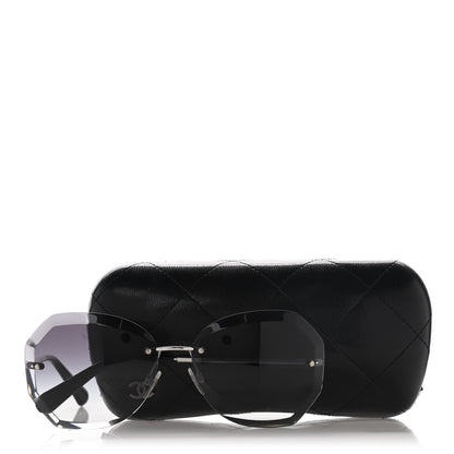 Chanel Metal Spring Round Sunglasses 4220 Silver 9 of 9