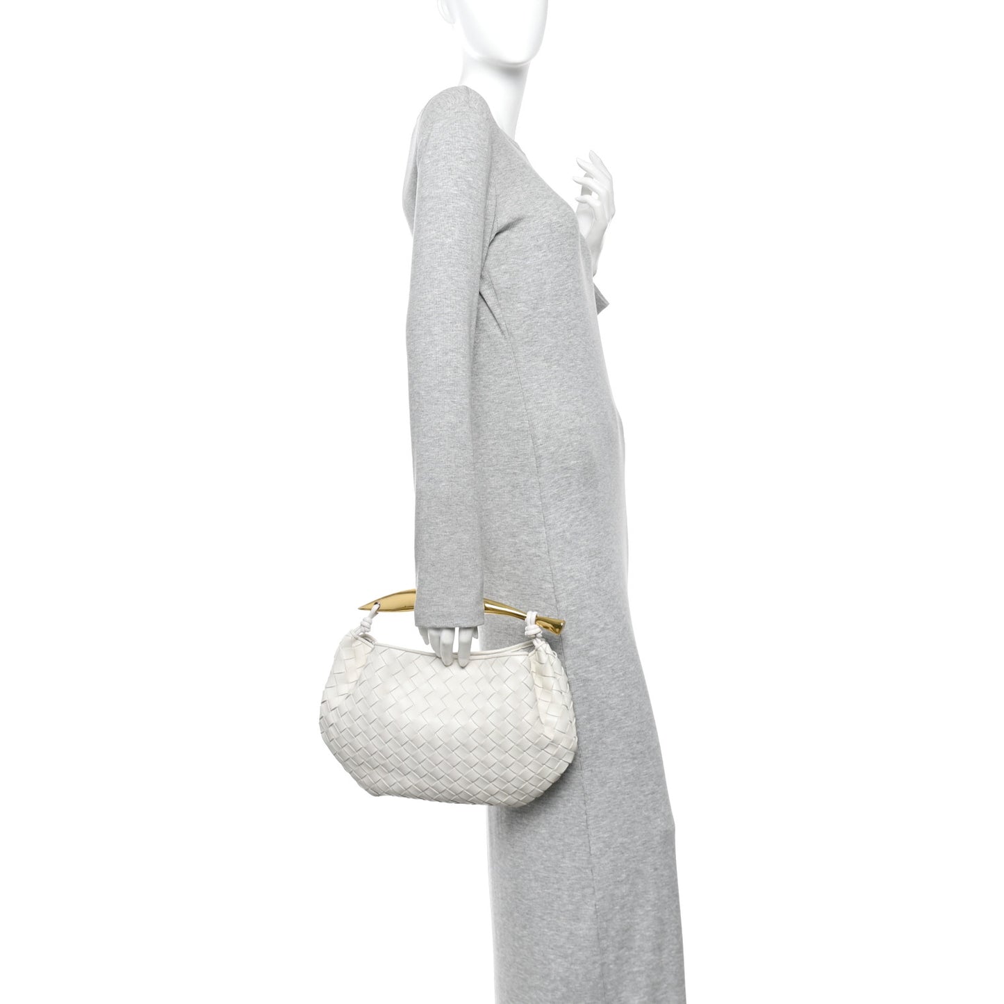Nappa Intrecciato Sardine Bag Chalk