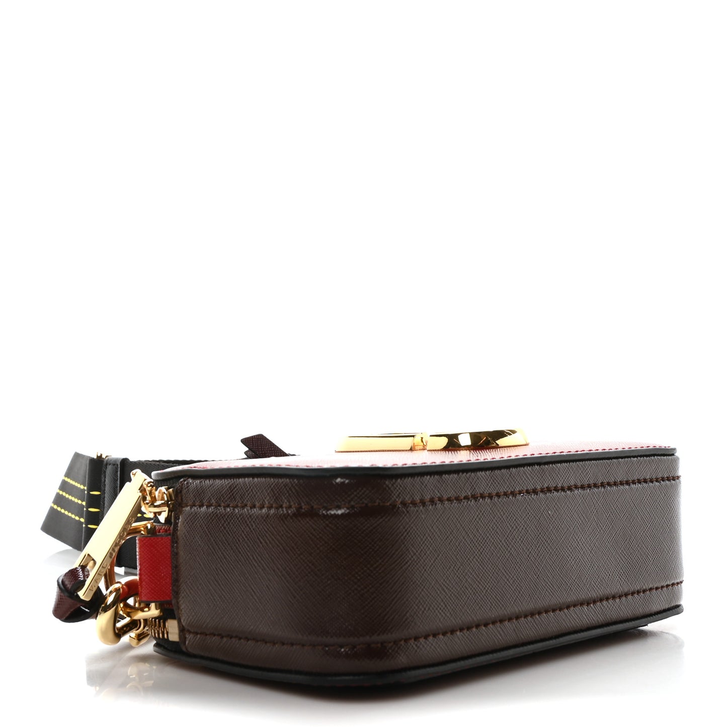 Saffiano Small Snapshot Camera Bag Red Multicolor