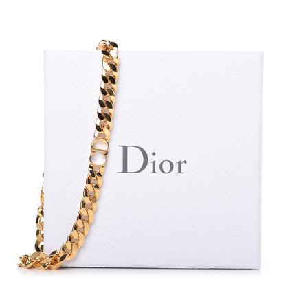 Christian Dior Metal Danseuse Etoile Chain Choker Necklace Gold 6 of 6