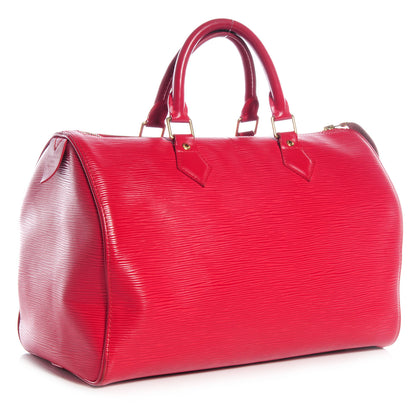 Louis Vuitton Epi Speedy 30 Rouge 3 of 7
