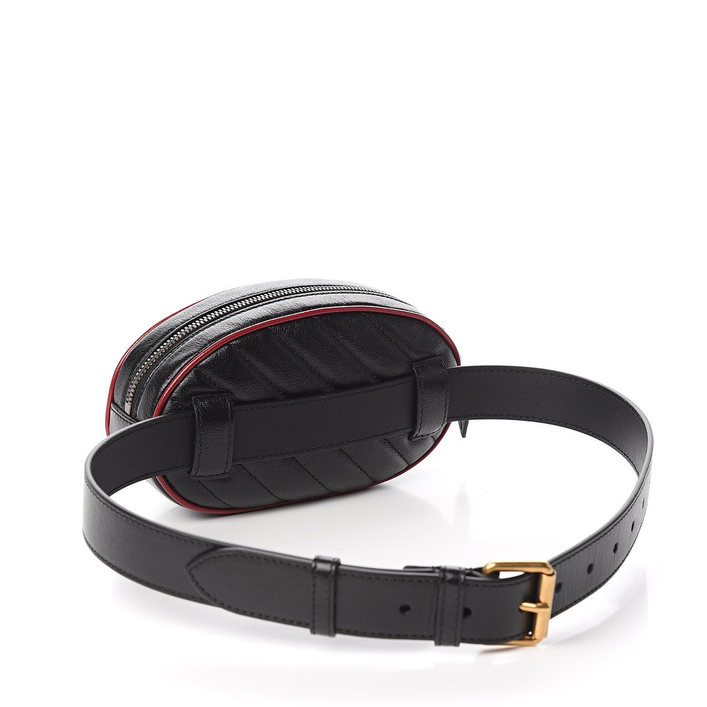 Calfskin Matelasse GG Marmont Belt Bag 75 30 Black