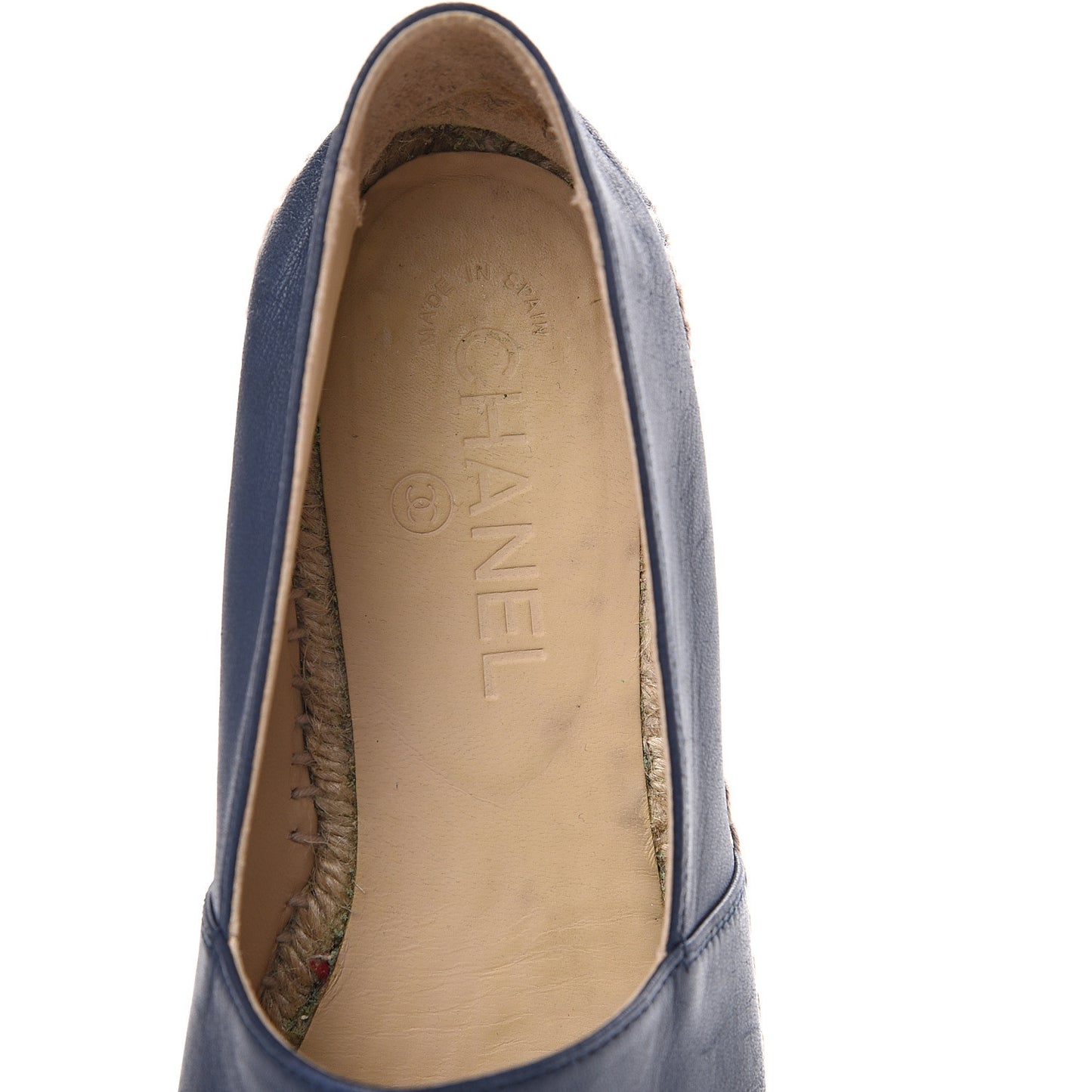 Lambskin CC Espadrilles 38 Dark Navy