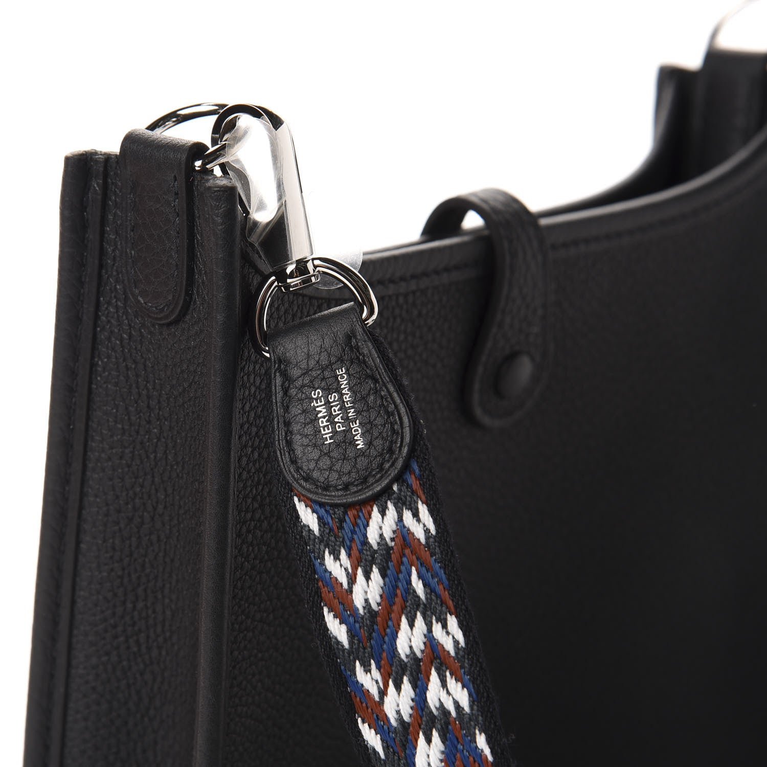 Hermes Taurillon Maurice Zigzag Evelyne TPM Black 9 of 11