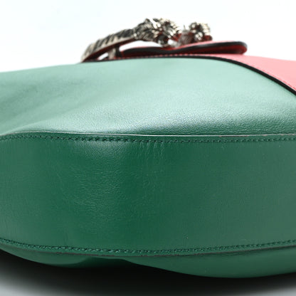 Gucci Calfskin Web Stripe Medium Dionysus Hobo Emerald 8 of 10