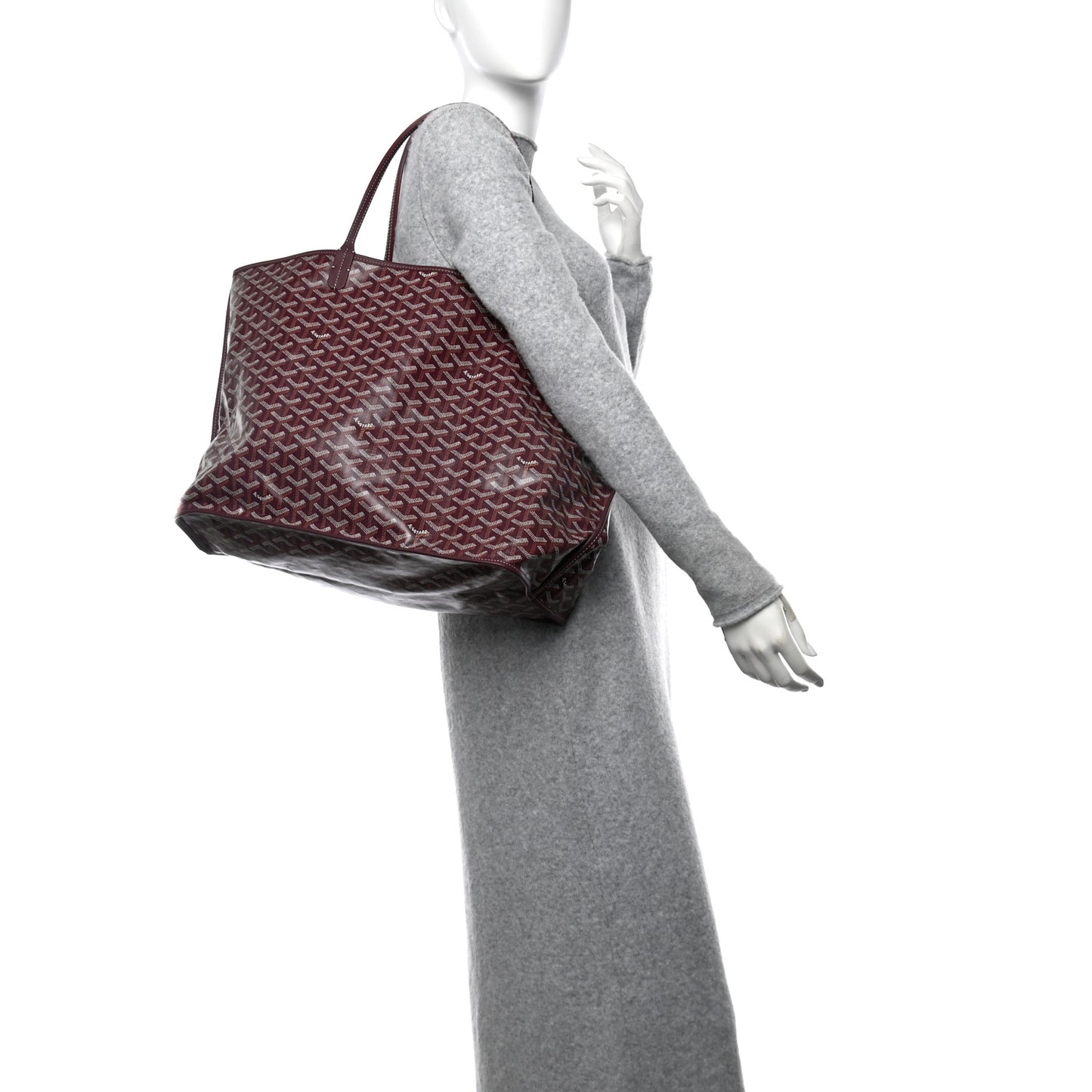 Goyardine Reversible Anjou GM Burgundy