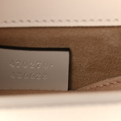 Gucci Calfskin Mini Sylvie Top Handle Bag White 7 of 11