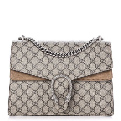 Gucci GG Supreme Monogram Medium Dionysus Shoulder Bag Taupe 1 of 8