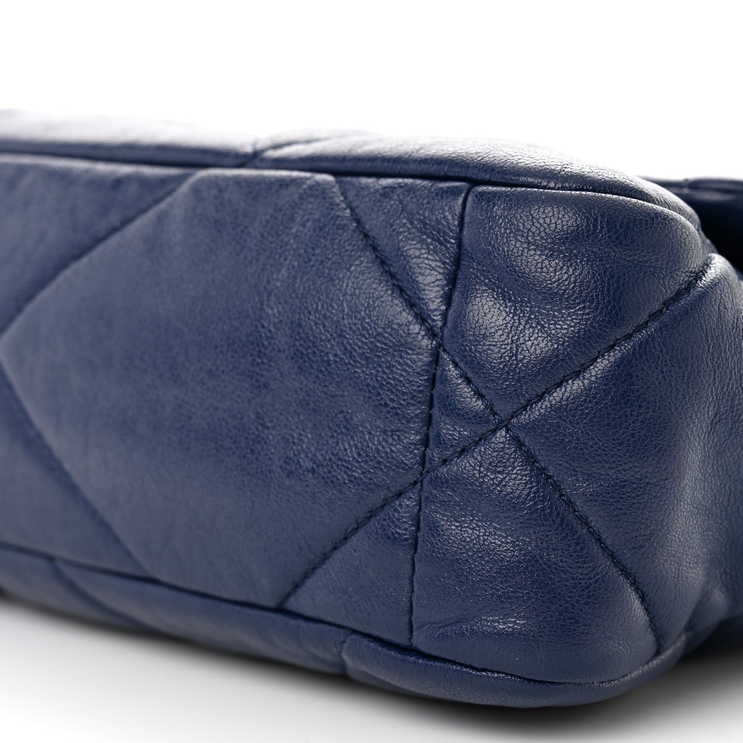 Chanel Lambskin Quilted Medium Chanel 19 Flap Navy Blue 10 of 10