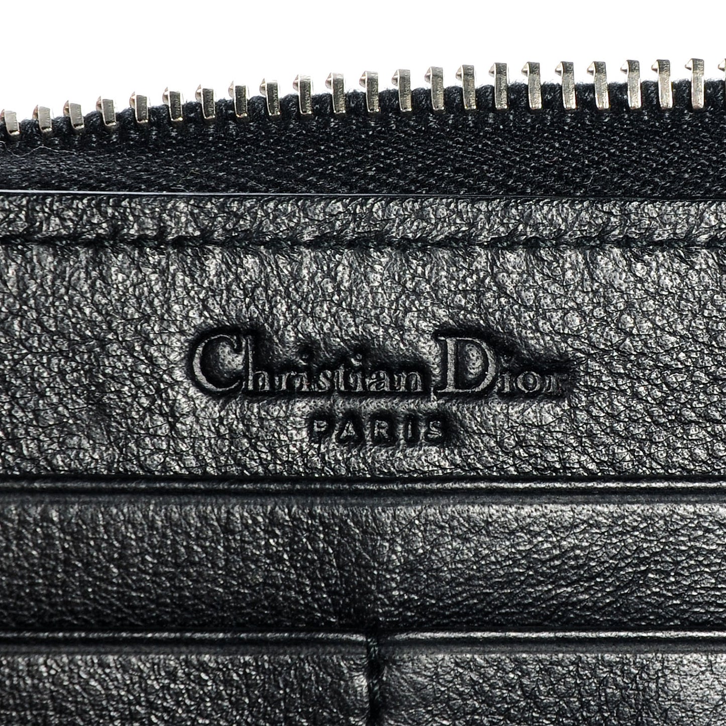 Patent Cannage Lady Dior Continental Wallet Black
