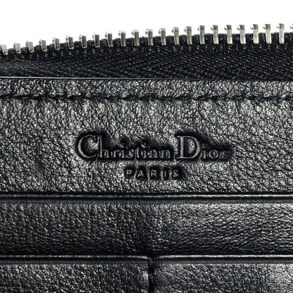 Christian Dior Patent Cannage Lady Dior Continental Wallet Black 7 of 8