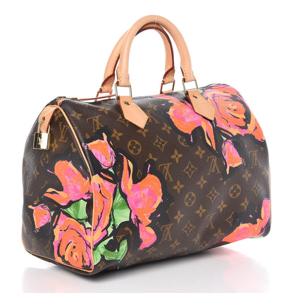 Louis Vuitton Monogram Roses Speedy 30 3 of 9