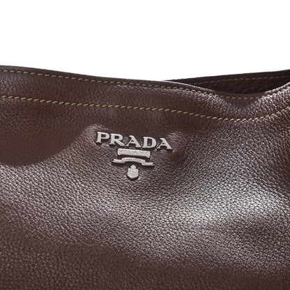 Prada Vitello Daino Side Pocket Hobo Bruciato 14 of 14