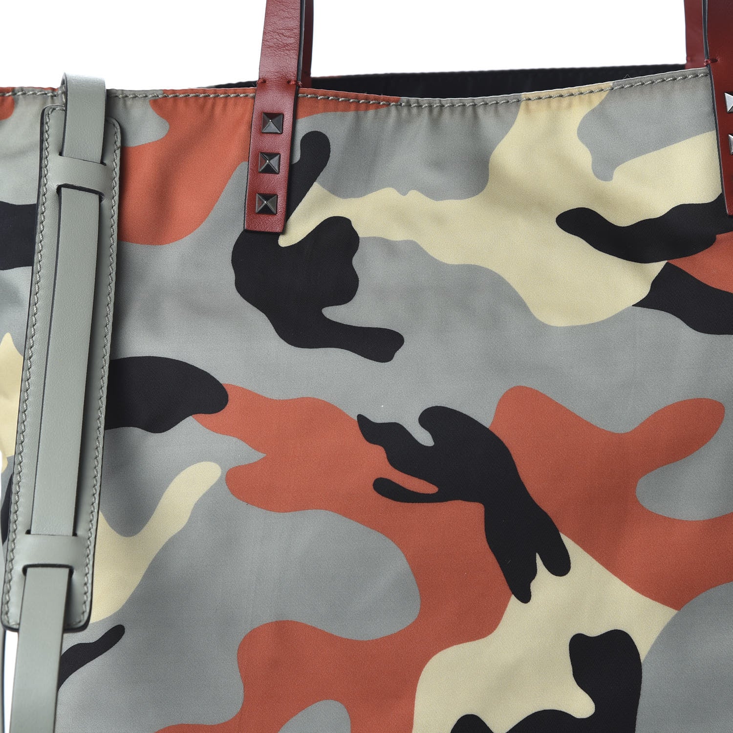Valentino Garavani Nylon Camouflage Rockstud Tote Multicolor 9 of 9