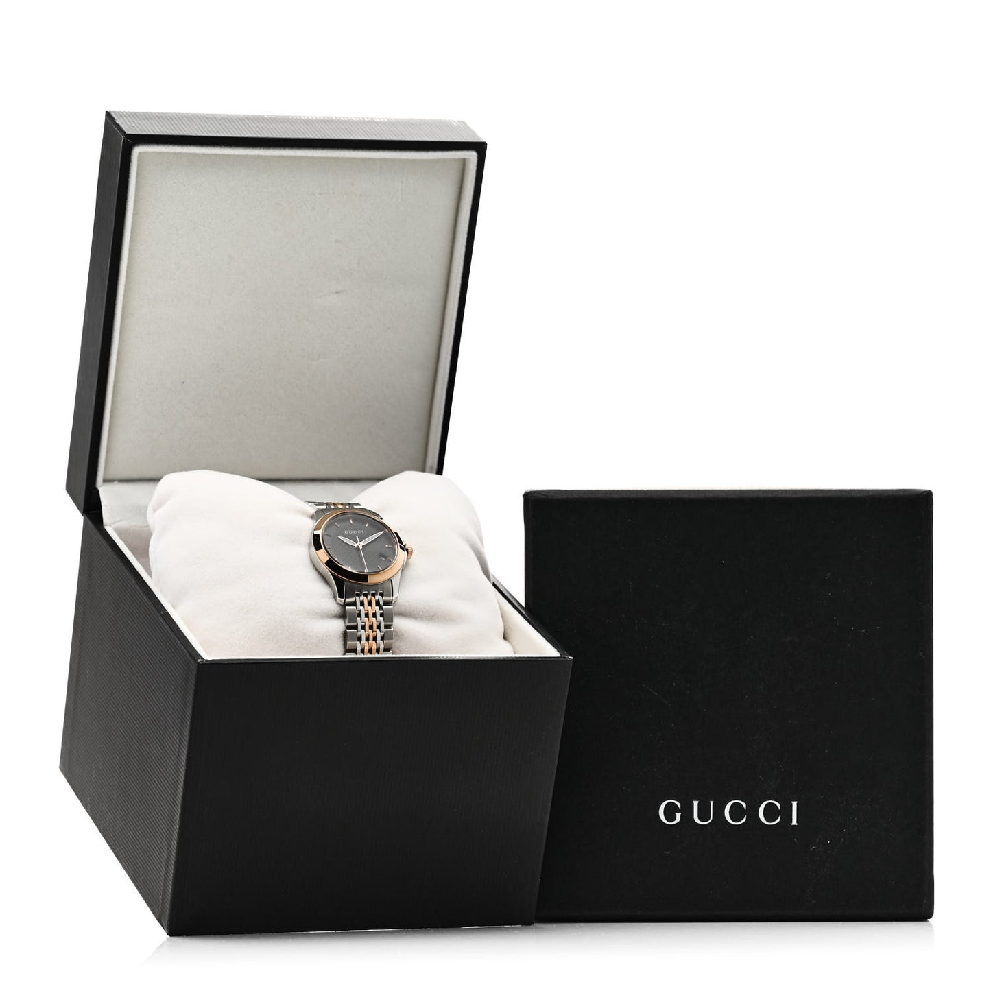 Stainless Steel 27mm G-Timeless Two Tone Quartz Watch Black