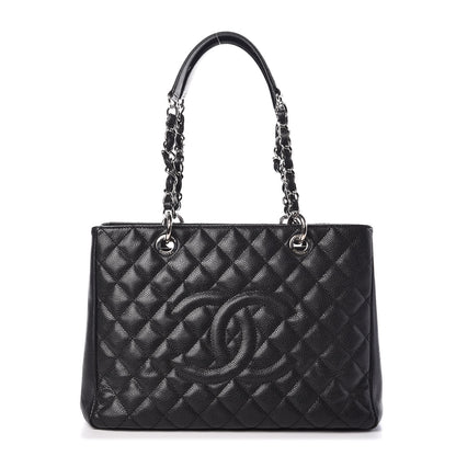 Chanel Caviar Quilted Grand Shopping Tote GST Black 1 of 9
