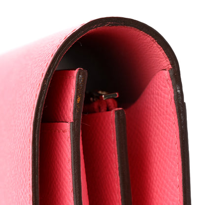 Hermes Epsom Constance Long Wallet Rose Azalee 9 of 11