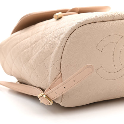 Chanel Caviar Quilted Filigree Backpack Beige 8 of 9