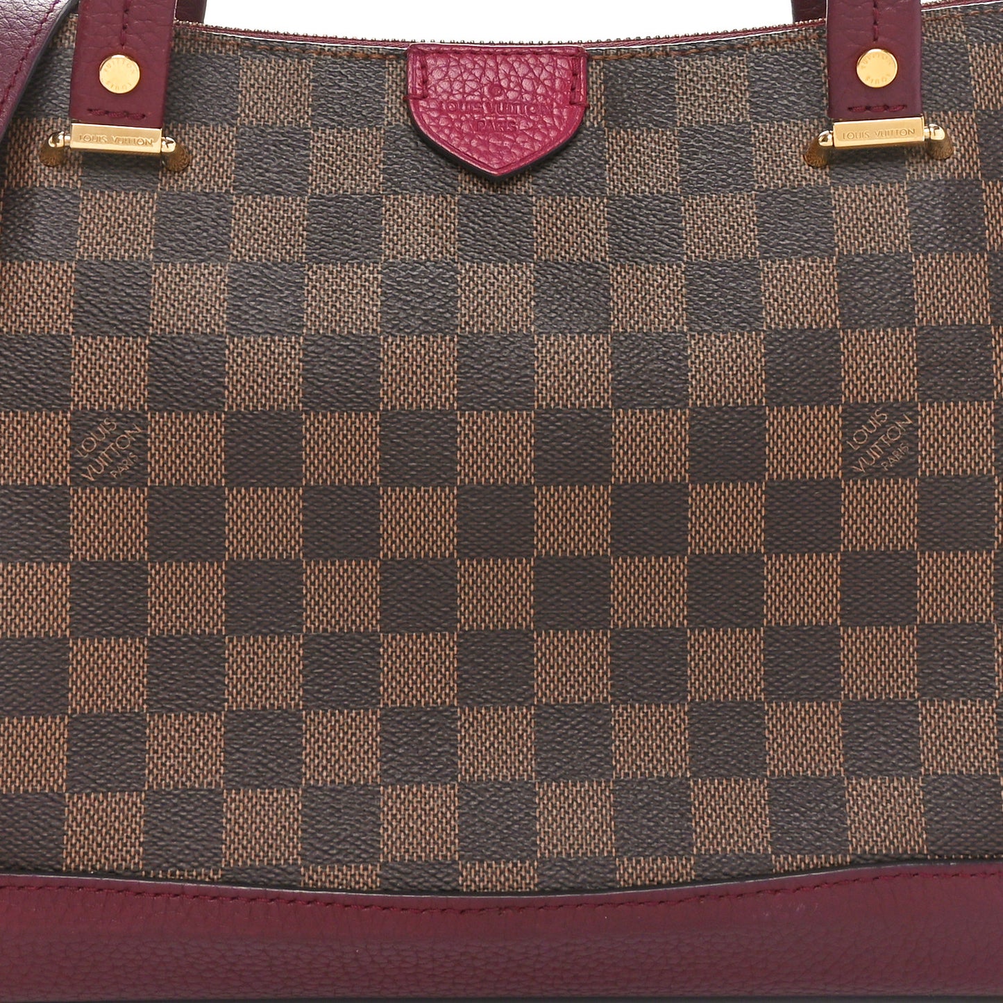 Damier Ebene Cuir Taurillon Hyde Park Fuchsia