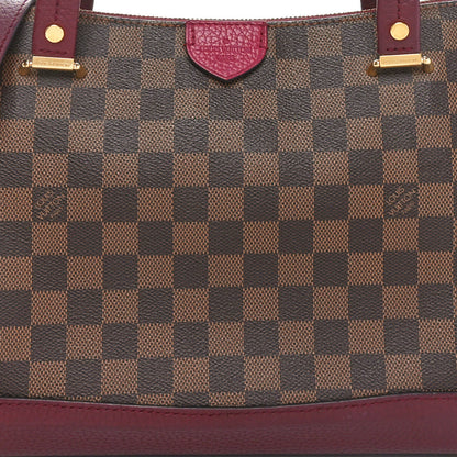 Louis Vuitton Damier Ebene Cuir Taurillon Hyde Park Fuchsia 7 of 10