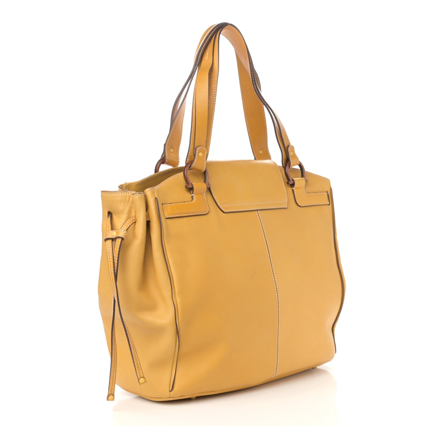 Calfskin Shoulder Bag Yellow
