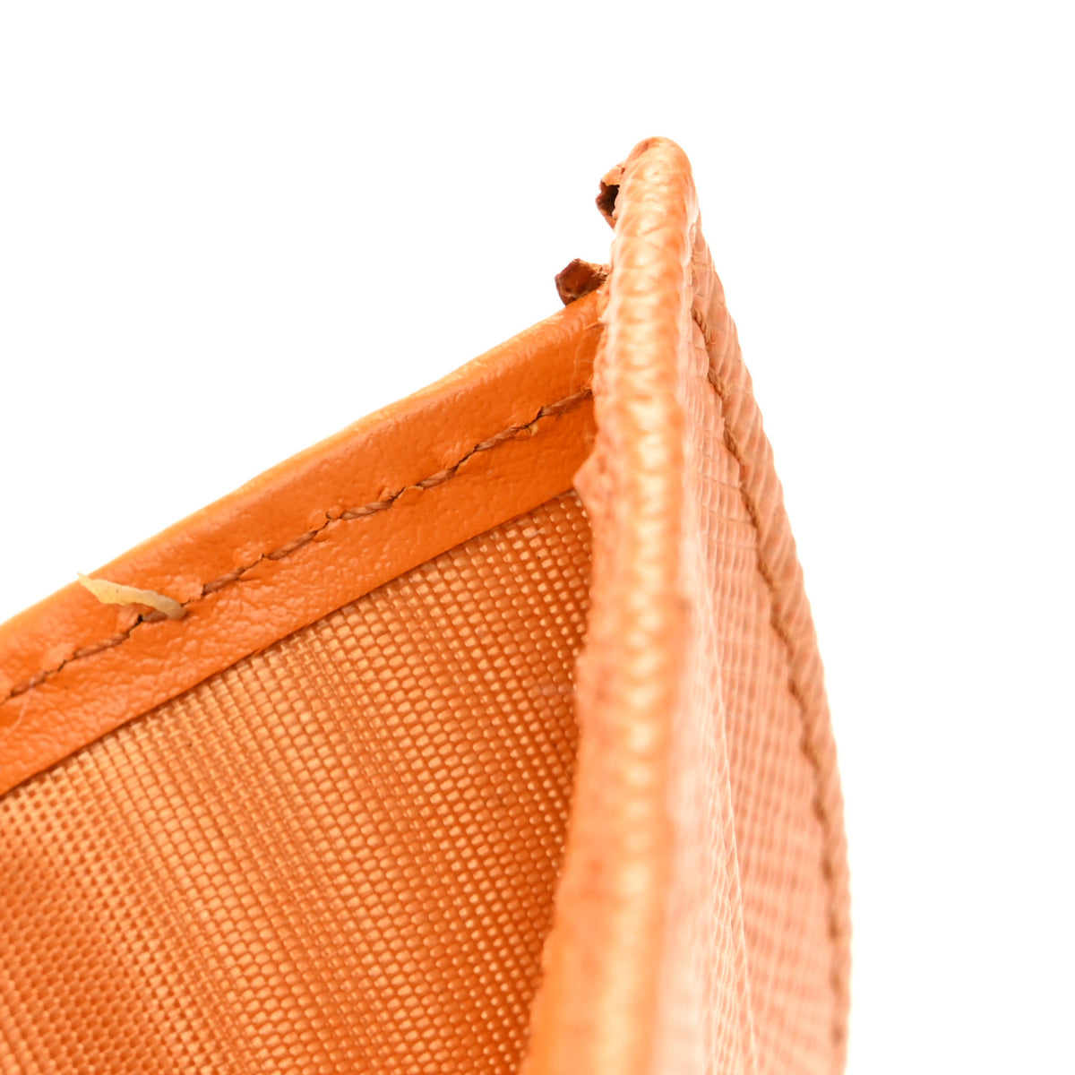 Calfskin Small Triangle Wallet Ambra