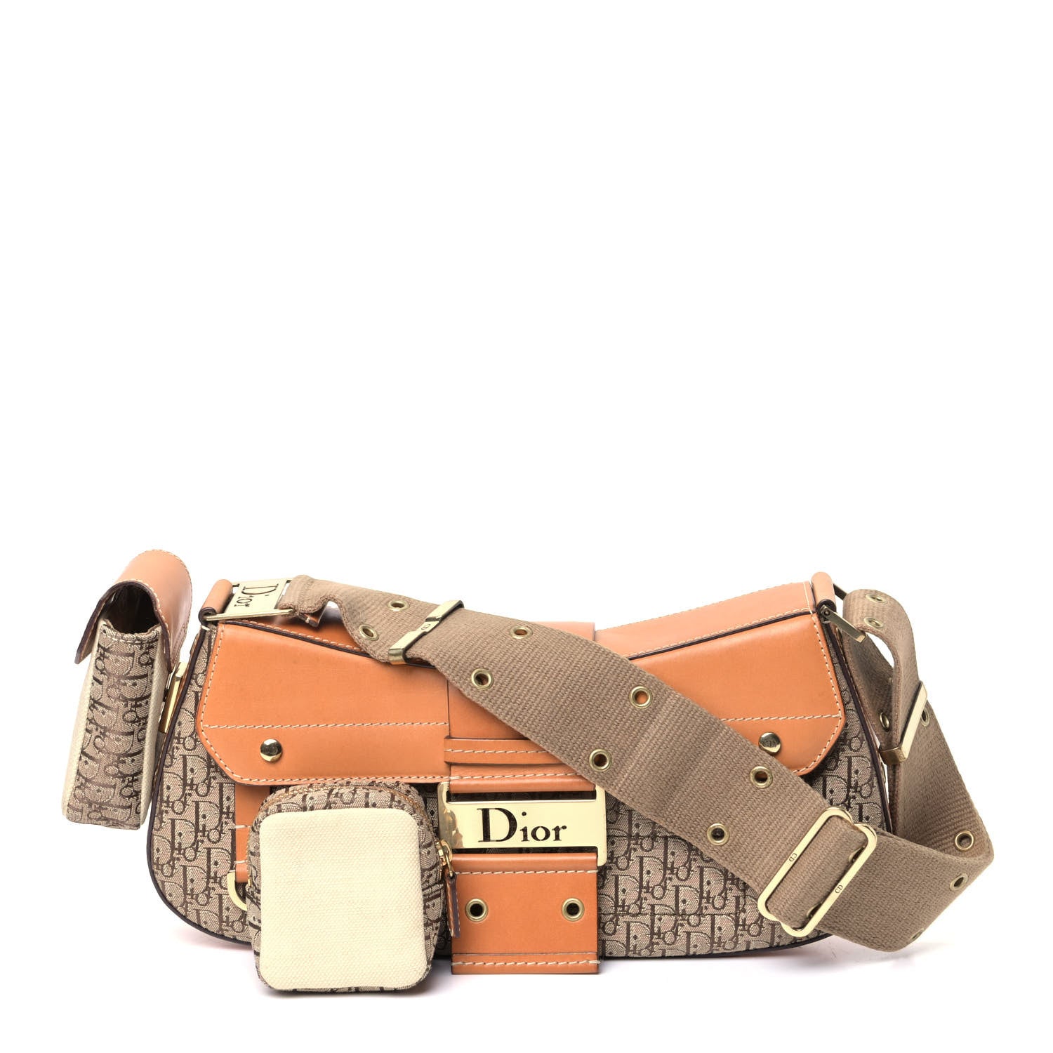 Christian Dior Monogram Street Chic Shoulder Bag Beige 1 of 5