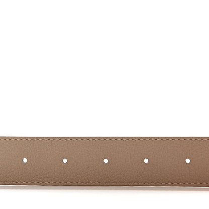 Louis Vuitton Calfskin Monogram 30mm LV Initiales Reversible Belt 85/34 Beige 4 of 5