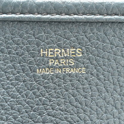 Hermes Taurillon Clemence EVELYNE III PM Vert Cypress 6 of 10