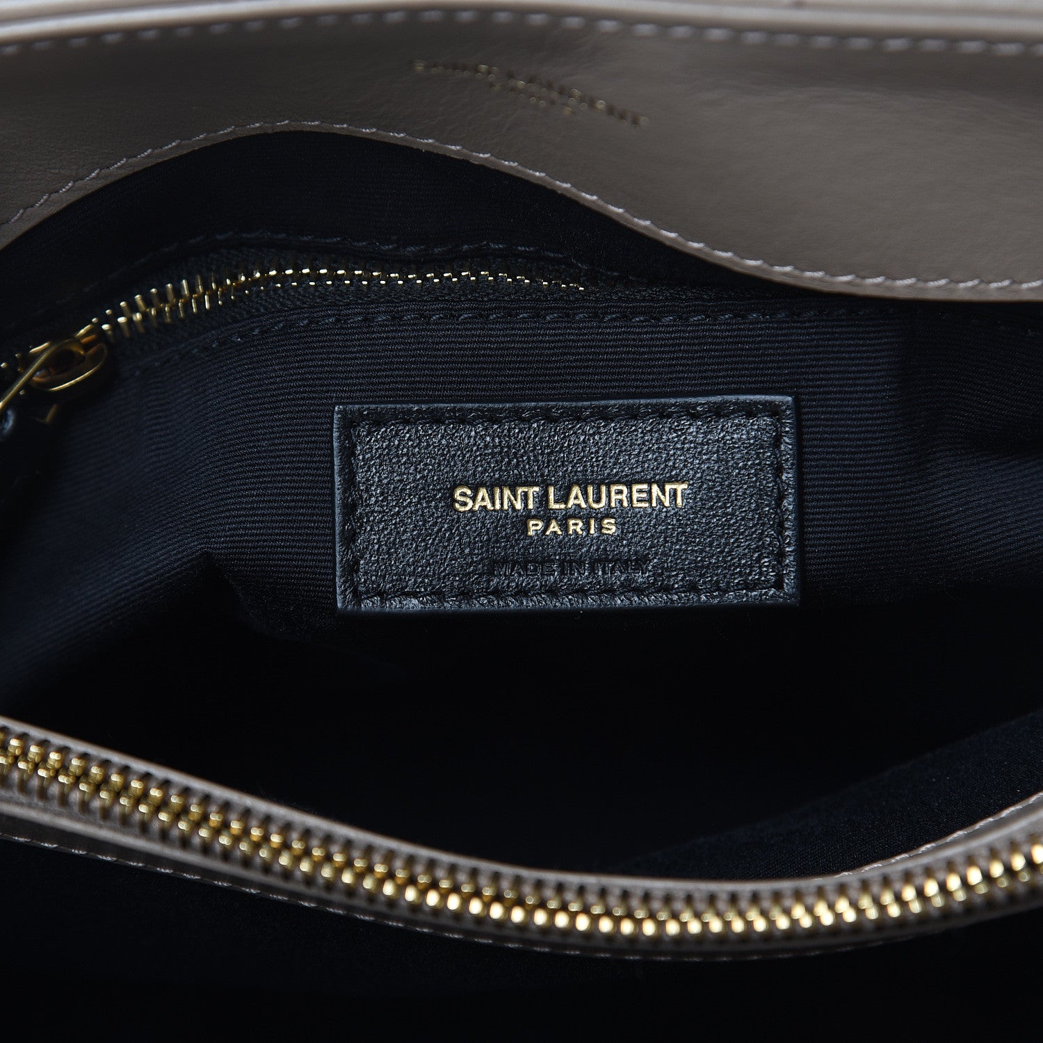 Saint Laurent Calfskin Y Quilted Monogram Medium Loulou Chain Satchel Dusty Grey 6 of 11