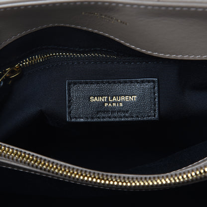 Saint Laurent Calfskin Y Quilted Monogram Medium Loulou Chain Satchel Dusty Grey 6 of 11