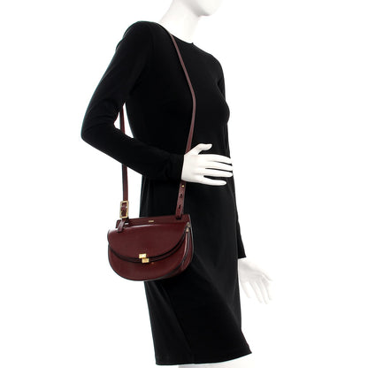 Chloe Calfskin Mini Georgia Crossbody Bag Bordeaux 2 of 7