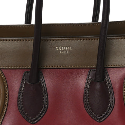 Celine Satin Smooth Calfskin Micro Tri-Color Luggage Rust 7 of 11