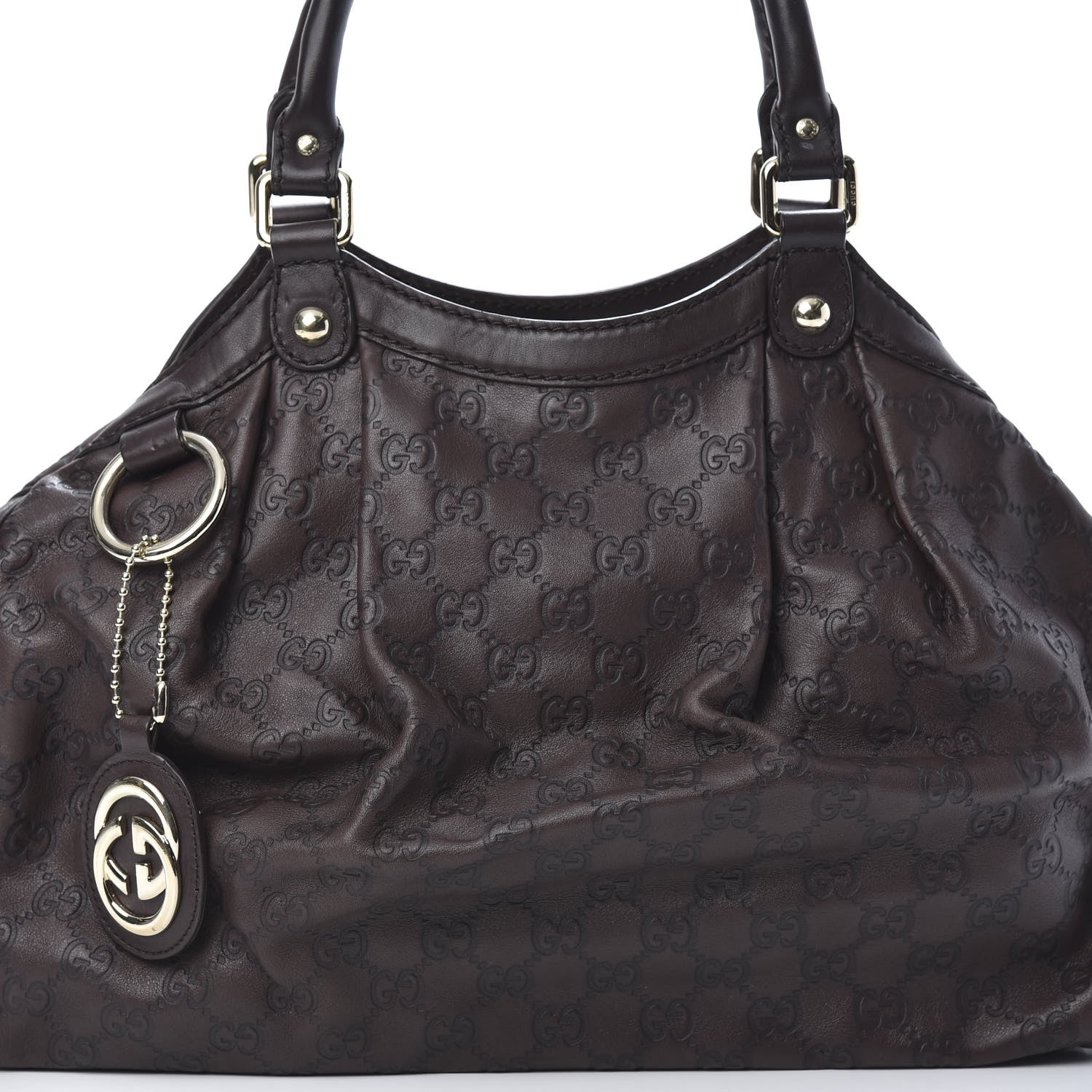 Gucci Guccissima Medium Sukey Tote Chocolate 8 of 13