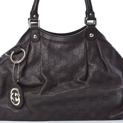 Gucci Guccissima Medium Sukey Tote Chocolate 8 of 13