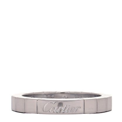 Cartier 18K White Gold Lanieres Ring 51 5.75 1 of 4
