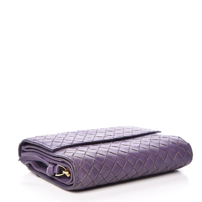 Bottega Veneta Nappa Intrecciato Continental Compact Flap Wallet Parma 4 of 19
