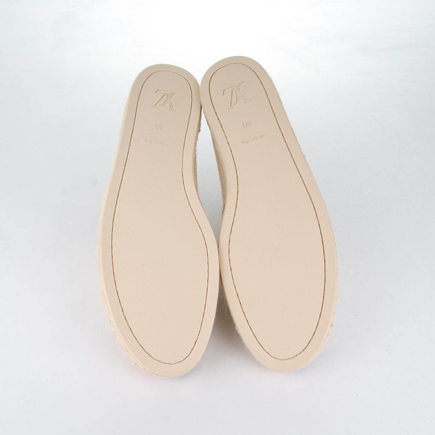 Canvas Postcard Espadrille Flats 40 Ecru