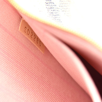 Louis Vuitton Damier Azur Neverfull MM GM Pochette Rose Ballerine 8 of 8