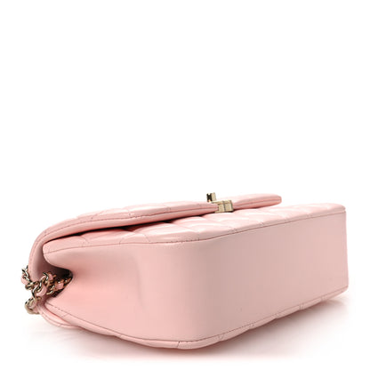 Chanel Lambskin Quilted Small Rectangular Flap Light Pink 4 of 12
