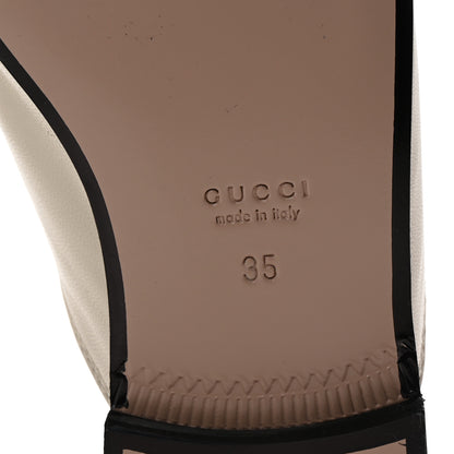 Gucci Malaga Kid Web Womens Princetown Slippers 35 Mystic White 7 of 10