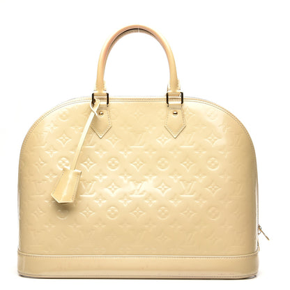 Louis Vuitton Vernis Alma GM Blanc Corail 1 of 13