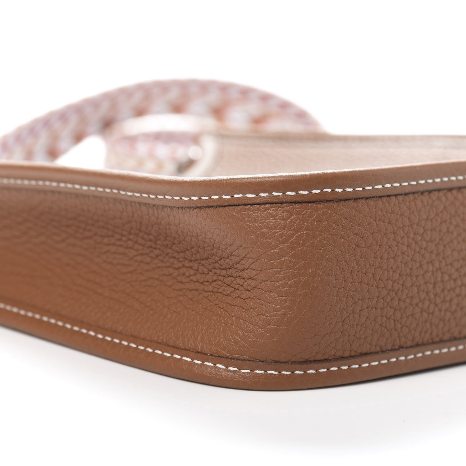 Hermes Taurillon Clemence Allegro Evelyne TPM Gold Cornaline White 8 of 11